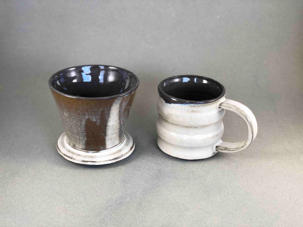 Wavy coffee pour-over set