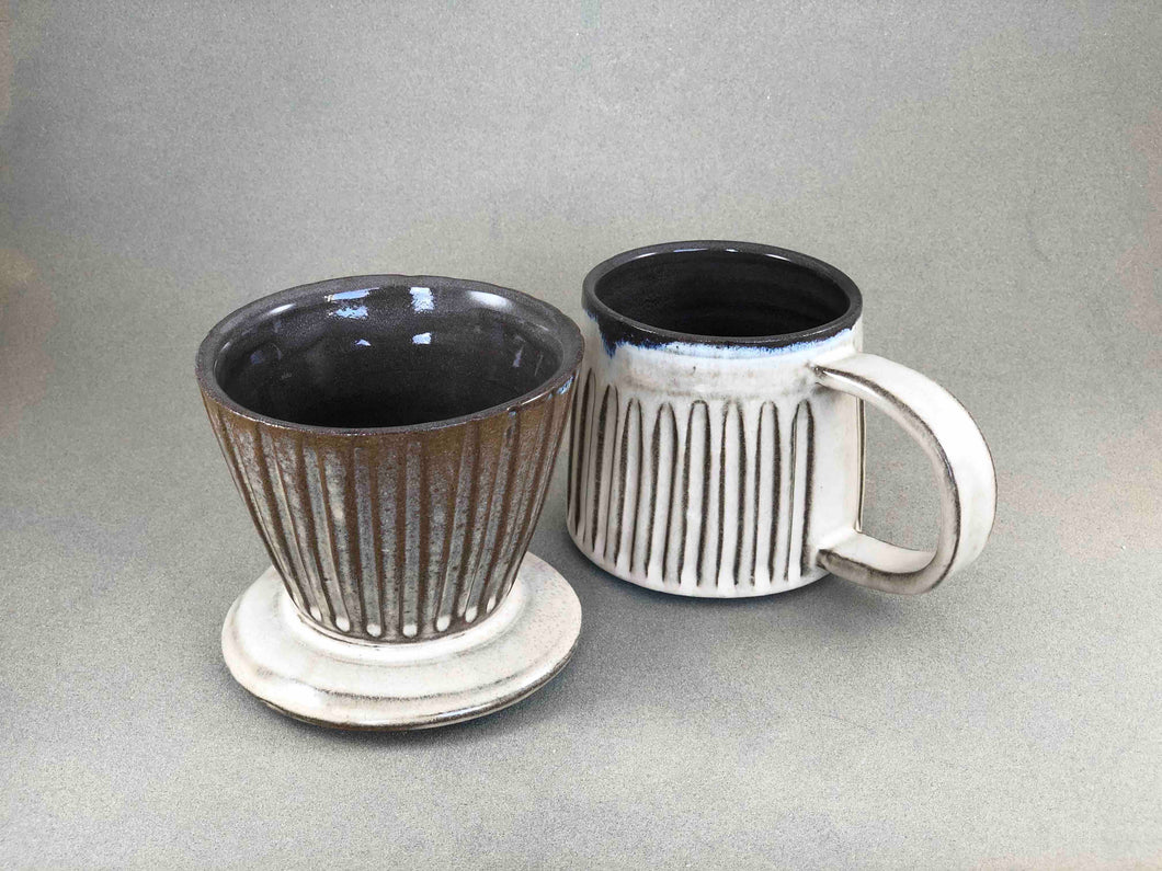 Groovy coffee pour-over set